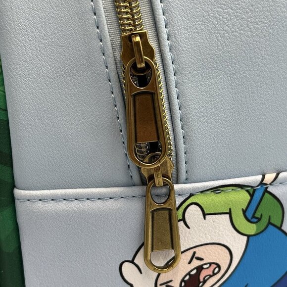 NWT Loungefly Cartoon Network Adventure Time Characters Mini Blue Backpack - Picture 6 of 13